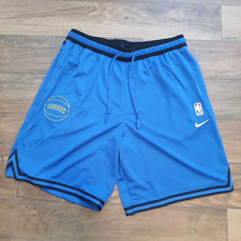 Orlando Magic NBA Shorts Mens XXL 2XL Blue Nike Basketball Training FB6476-010